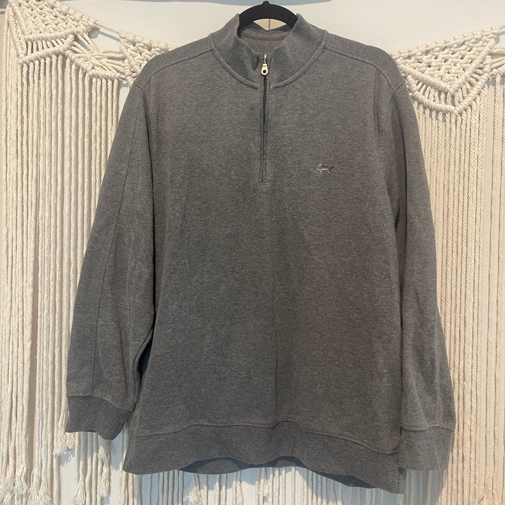 Vintage Greg Norman Shark Surf Skate Pullover Jacket Sz L UNISEX Old Money